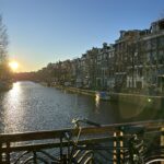 morning in amsterdam canals