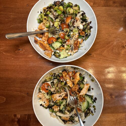 Brussels Sprouts Salad recipe With Tandoori Chicken recipe