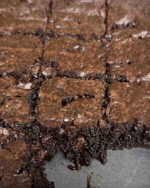 dark chocolate sea salt olive oil brownies recipe mikaela higgins